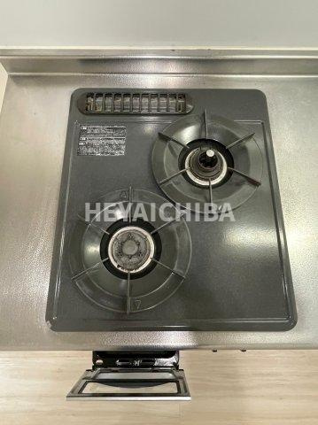 ラ・レジダンス・ド・千駄木のキッチン|グリル付き2口ガスコンロ