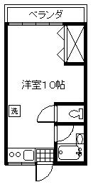 三鷹市大沢６丁目のアパートの間取り