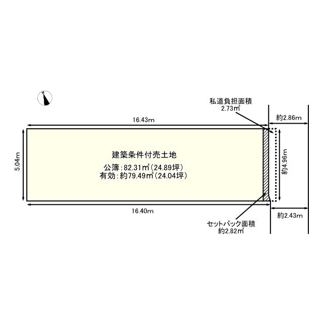 紫野上柏野町の土地図