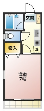 【間取り】 | １Ｋの間取り