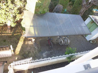 屋根付き自転車置き場