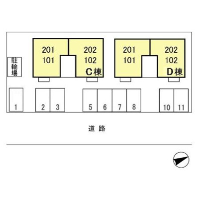 【区画図】 | ピュアマインド　Ｃ | 図面と現況が異なる場合は現況優先とさせていただきます。