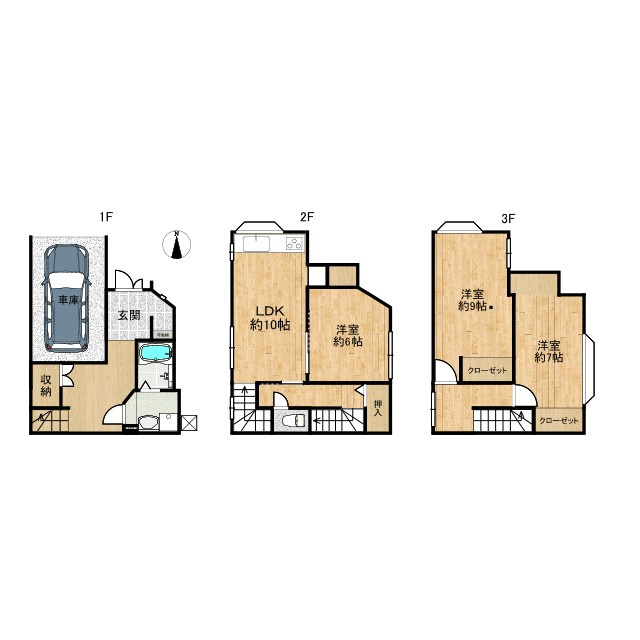 長岡京市西の京6-24の間取り