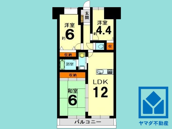 ライオンズマンション宇治大久保の間取り