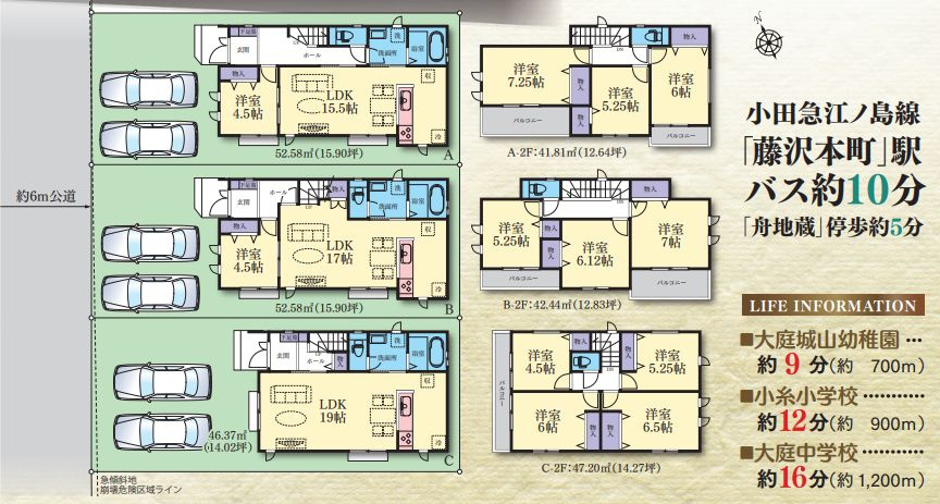 藤沢市大庭新築戸建て　B号棟の間取り|配置・間取図「藤沢市大庭新築戸建て」