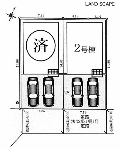 座間市栗原中央１丁目新築戸建て　第40-2号棟の区画図|区画図「座間市栗原中央1丁目新築戸建て」