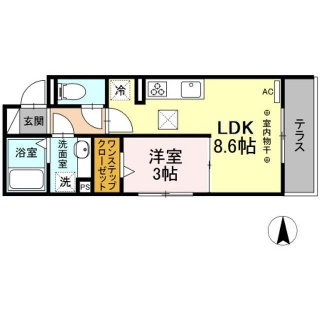 ヴァイスハイト中広江の間取り