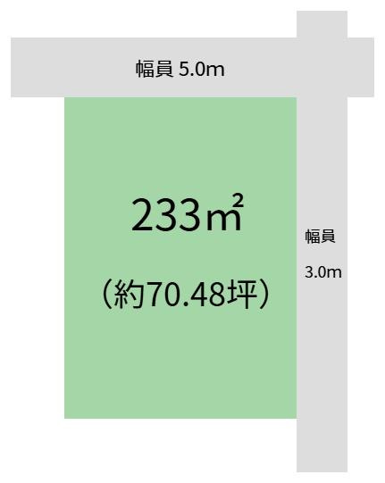 かつらぎ町妙寺　土地の土地図