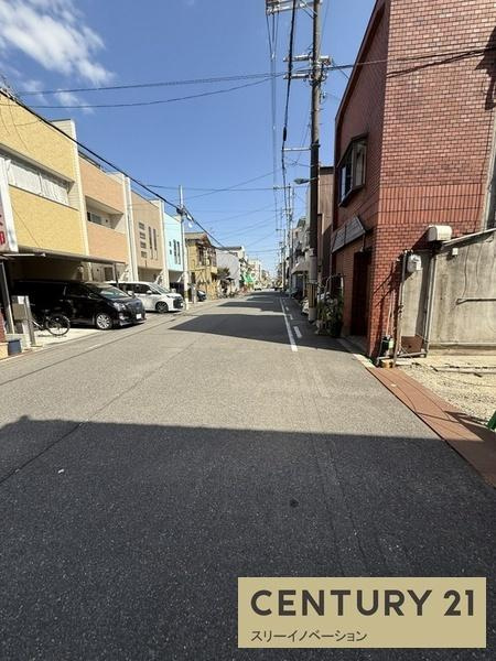 南恩加島2丁目土地の前面道路含む現地写真