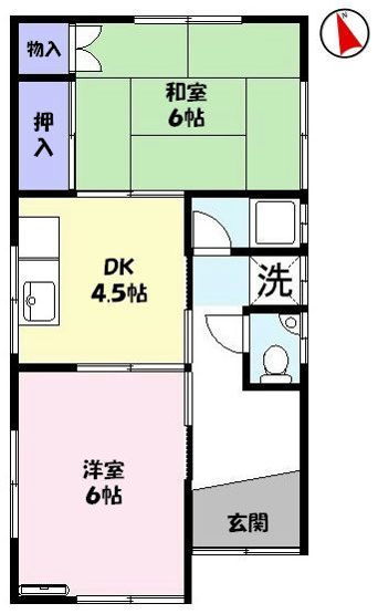 【間取り】 | 三本松(永井)貸家