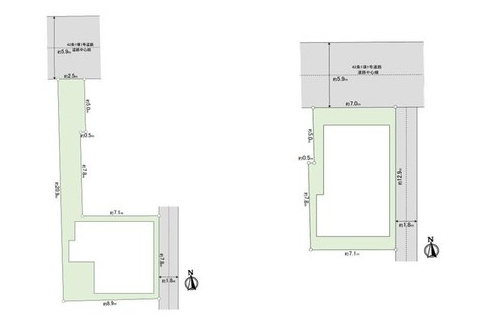 国分寺市東恋ヶ窪５丁目　Ｂ号棟の区画図