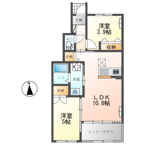 シンビー館Ⅳ棟の間取り