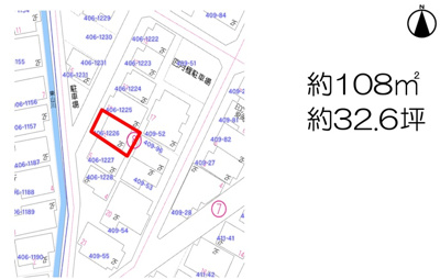 【区画図】 | 高槻市安岡寺町2丁目　売土地