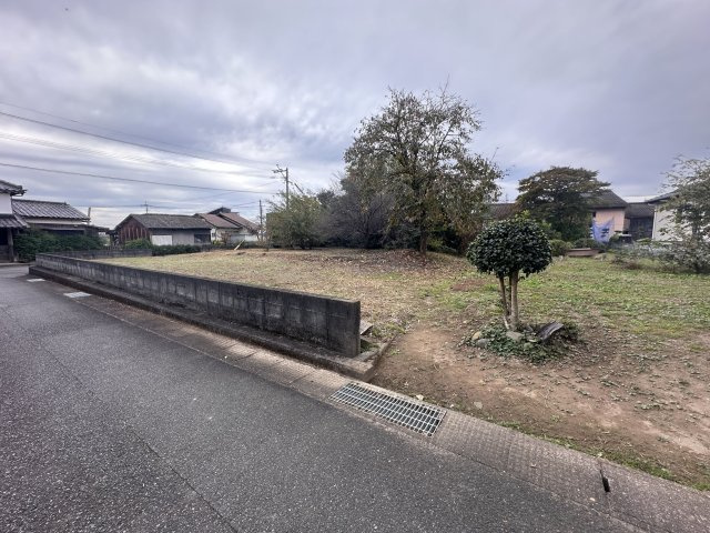 朝倉市大庭　売り土地の前面道路含む現地写真|前面道路含む現地写真です