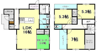 【間取り】 | 戸建　山越2丁目