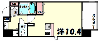 【間取り】 | プレサンス三宮花時計前