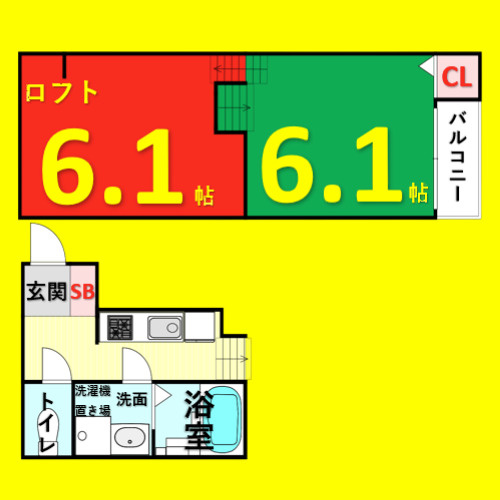 LUNA　FORZA神宮西　名古屋市賃貸　仲介手数料無料の間取り