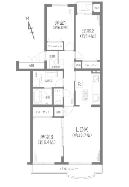港南台プリンスハイツ六号館第1棟の画像