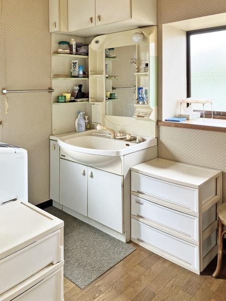 合志市　御代志（御代志駅）２階建　の独立洗面台|１Ｆ洗面所