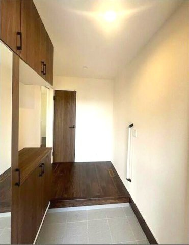 熊本市北区八景水谷３丁目の一戸建ての玄関