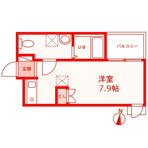 ベイルーム長後の間取り