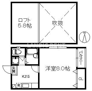 【間取り】 | ポラリス室見西