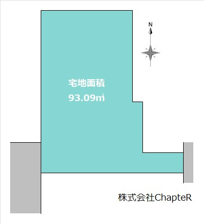 葛飾区高砂３丁目の売地の土地図