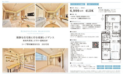 【その他】 | コープ野村練馬氷川台　仲介手数料無料＋40万円現金プレゼント中