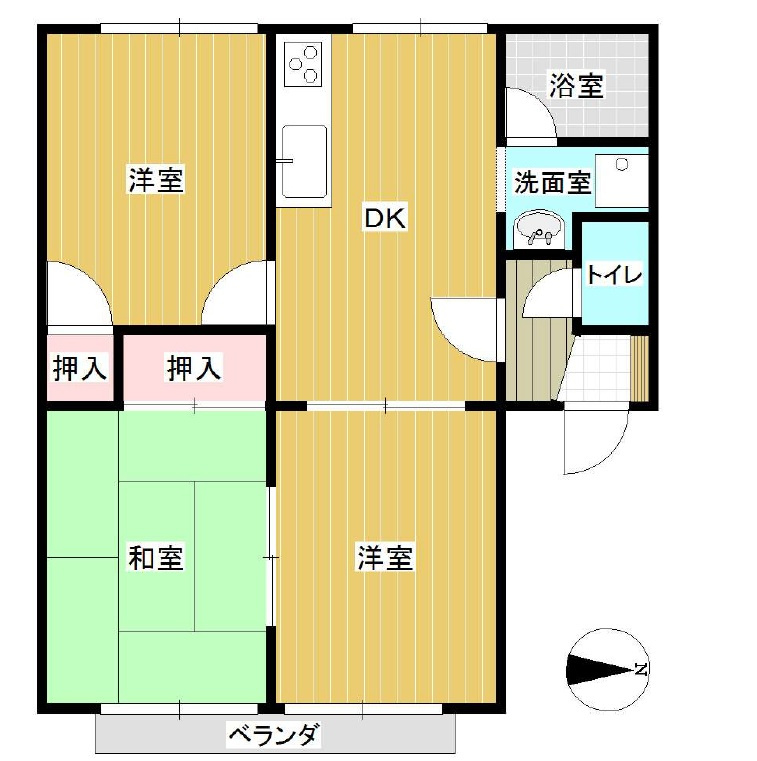 マロンコーポの間取り