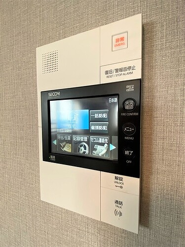 クロッセ秋田のセキュリティ|TVモニター付きインターホン（前回内装時2023年8月撮影）