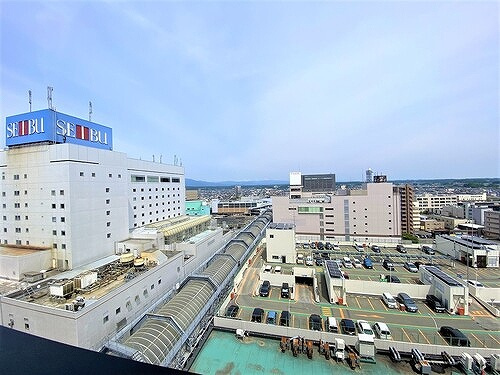 クロッセ秋田の展望|バルコニーからの眺望（前回内装時2023年8月撮影）