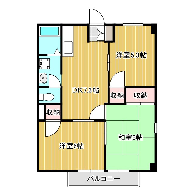 ハイツオリーブの間取り