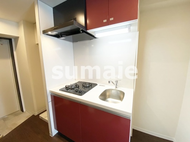 Belle　couleurのキッチン|鮮やかな赤でおしゃれなキッチン☆