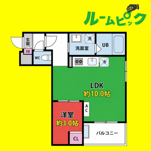 Jack atsutakoshinⅠ　名古屋市賃貸　仲介手数料無料の間取り