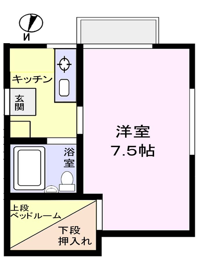 メゾンユーカリが丘の間取り