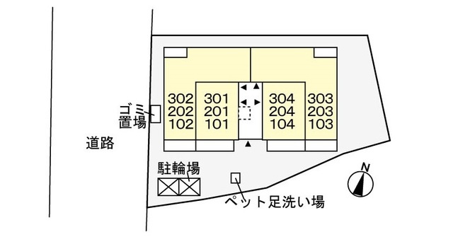 パインツリーの地図|案内図です。