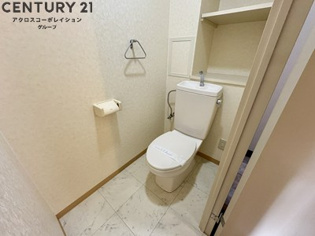 落ち着いた色調のトイレ