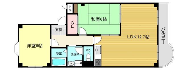 【間取り】 | エスポアール西宮北口Ⅱ