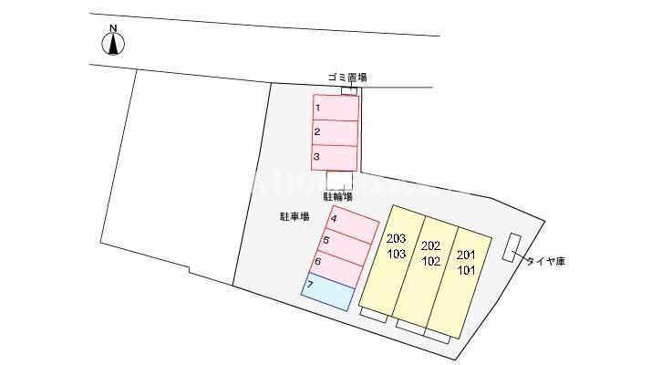 テイグレ雅の駐車場|駐車2台可能◎