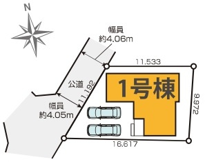 新築一戸建て　川越市吉田の区画図