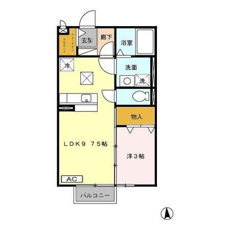 アルシオーネDの間取り