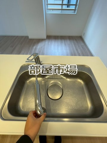 ダイアパレス蔵前のキッチン|シャワー付きシンク