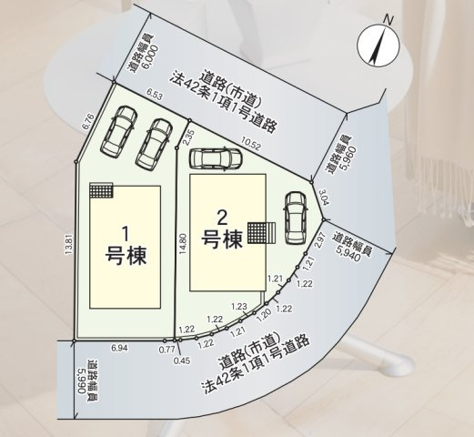 北九州市八幡西区光貞台第2の区画図