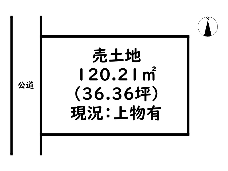 姫路市勝原区大谷/売土地の土地図