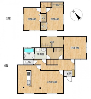 【間取り】 | 下松市生野屋西３丁目戸建