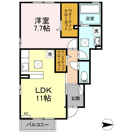 マノワール島田の間取り