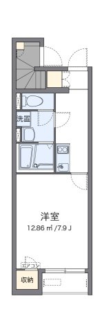 加古川市加古川町南備後のアパートの間取り|代表的な間取のため実際の間取とは異なる場合があります