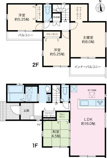【間取り】 | 【商談中】高知市東城山町/1号棟