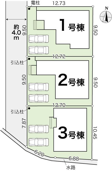 【区画図】 | 【商談中】高知市東城山町/1号棟