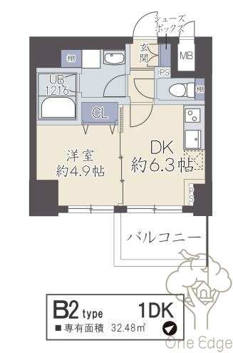 ヴィヴィフルヤ豊崎の間取り
